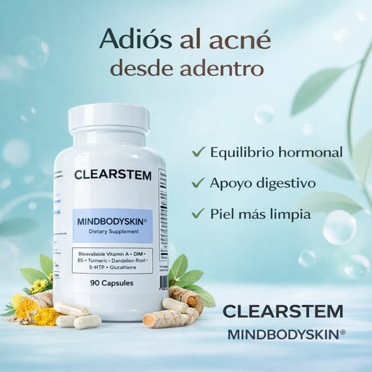 CLEARSTEM - MINDBODYSKIN®  Suplemento hormonal para el acné