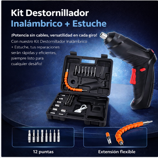 KIT DESTORNILLADOR INALAMBRICO MINIPRO