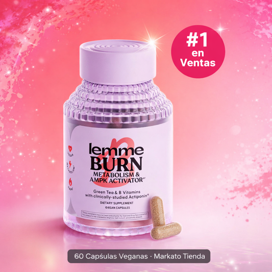 LEMME BURN™ — Activa tu Metabolismo y Quema Grasa | Actiponin® + Té Verde | 60 Cápsulas Veganas
