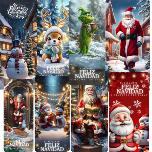 FORRO NAVIDEÑO PARA PUERTA